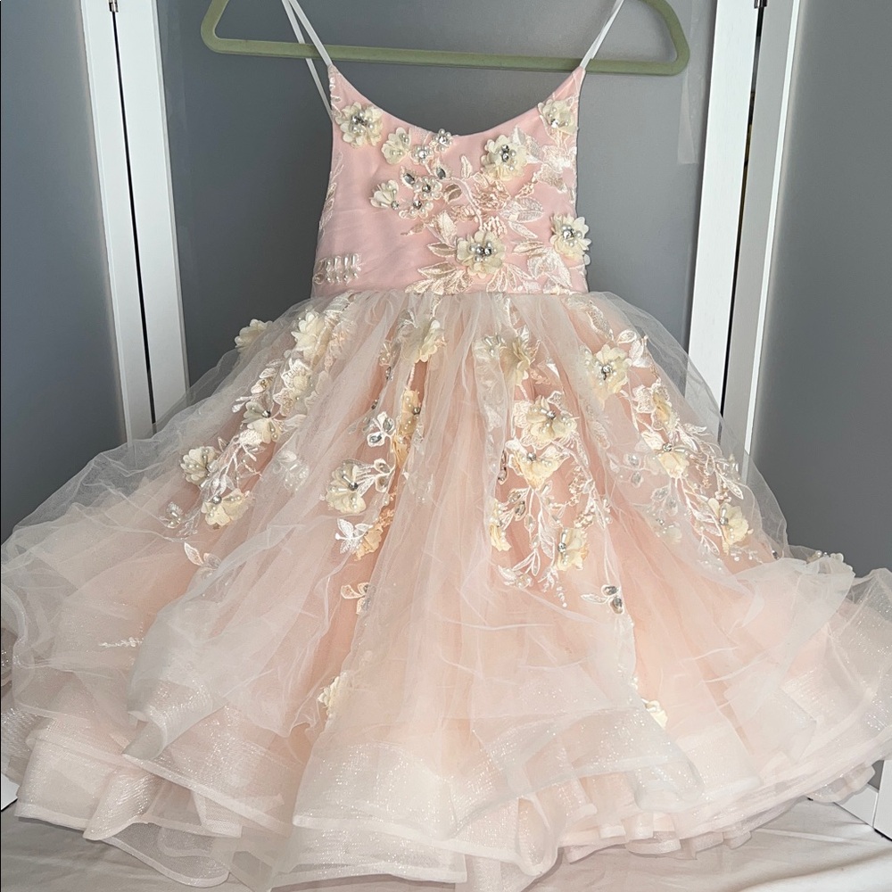 Girls Anna Triant Couture fantasy pagent dress pink